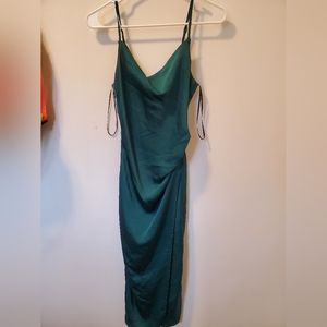 Emerald evening dress